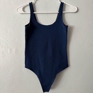 Abercrombie & Fitch Seamless Rib Fabric Scoopneck Bodysuit